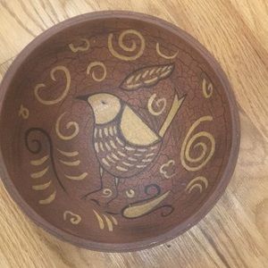 Decorative wooden bowl